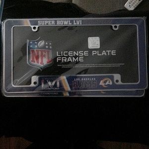 Los Angeles Rams Chrome Frame License Plate